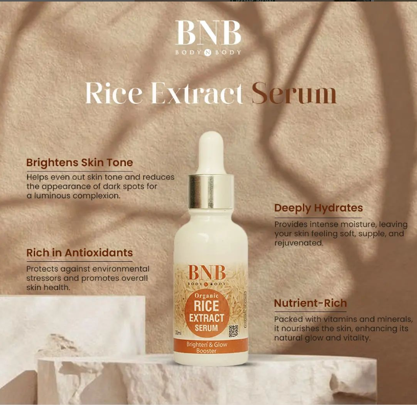 |BNB|+|Rice-Organic -Extract|+|Brighten-Glow-Serum|